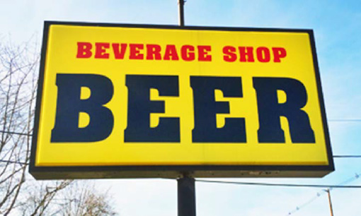 Beverage Shop Beer Sign